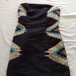 Tribal Pattern Mini Dress
